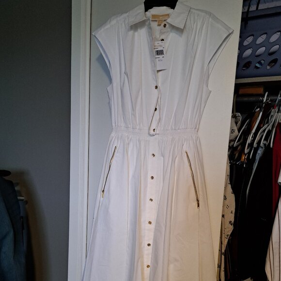 Michael Kors Cotton Poplin Dress - Picture 3 of 4